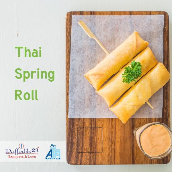 Thai Spring Roll — food photography shot on-site
