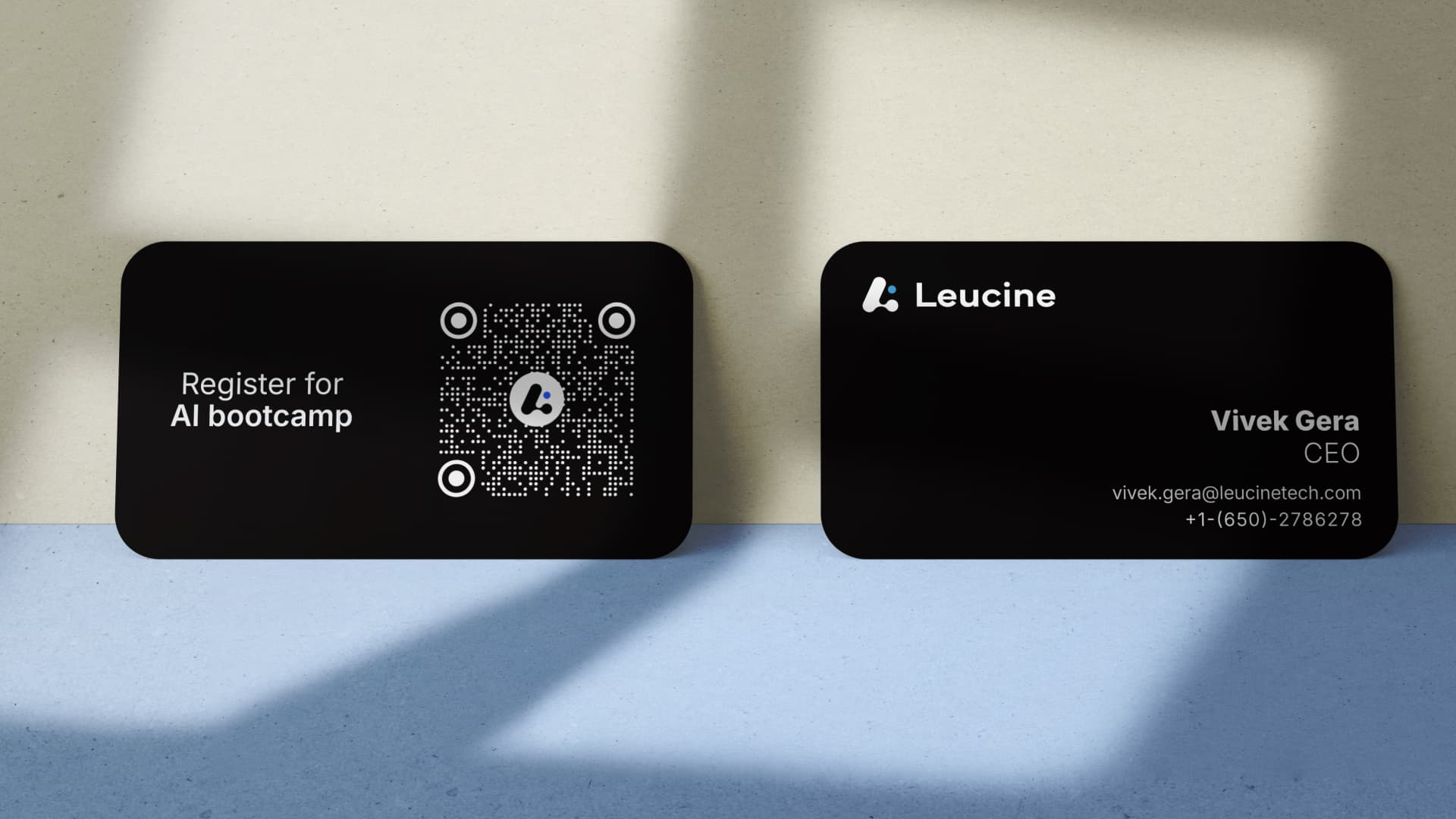 NFC and QR business-card variants