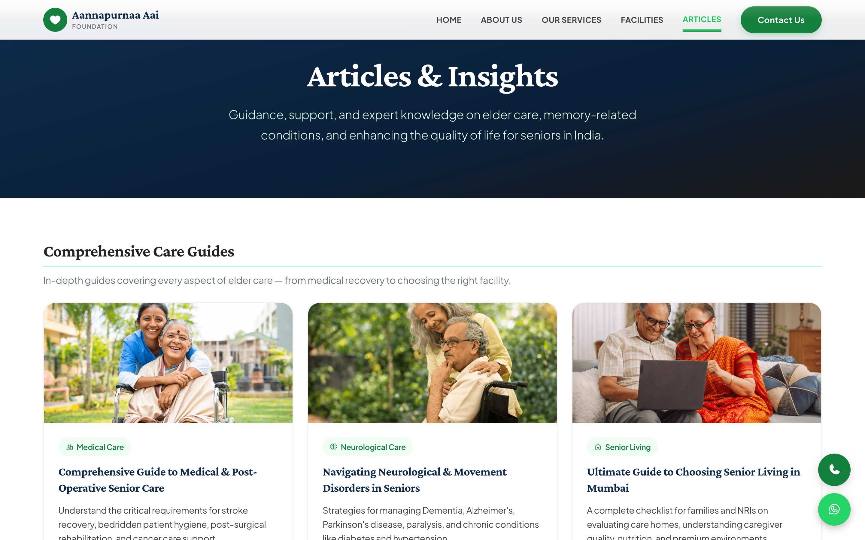 Articles & Insights — Comprehensive Care Guides