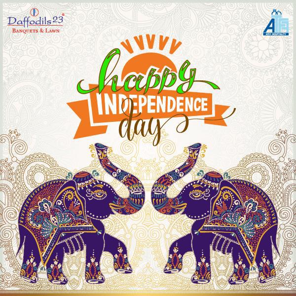 Happy Independence Day — illustrated elephants